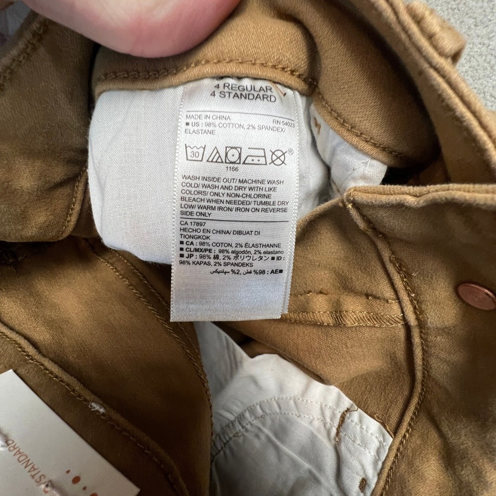 Rockstar Super Skinny Jeans‎ Size 4R Mid Rise Brown Tan Old Navy - Picture 10 of 14